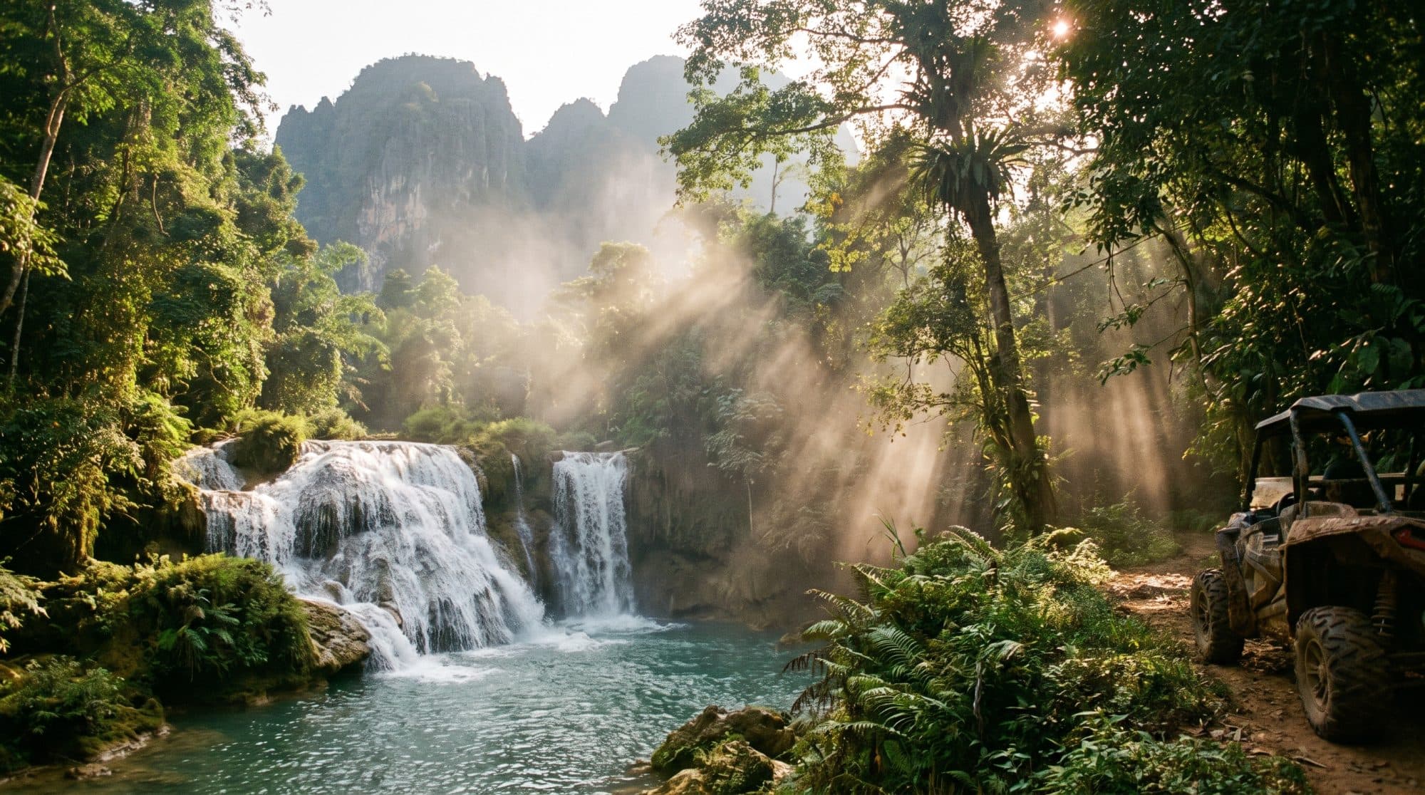 Buggy + Kaeng Nyui Waterfall + Blue Lagoon 1
