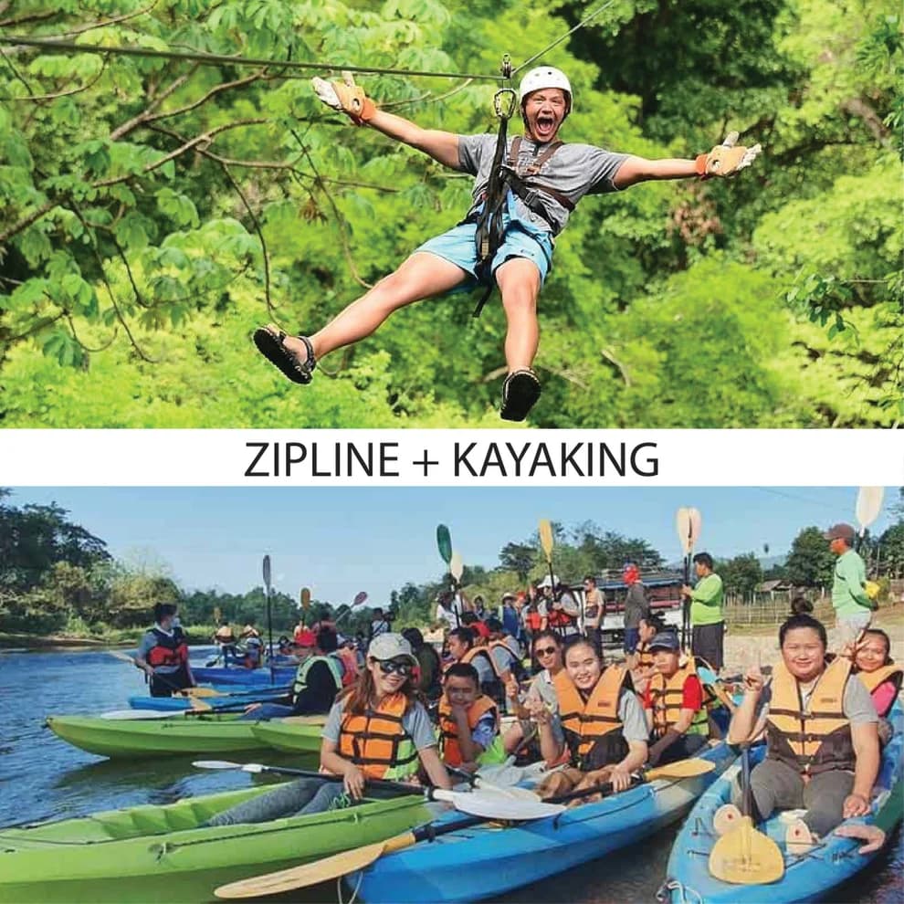Kayaking +Zipline